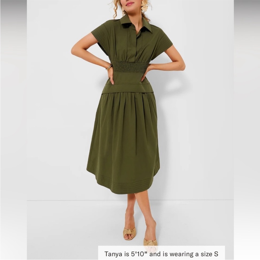Tuckernuck Army Green Cameran Dress